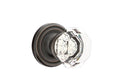 Oil Rubbed Bronze Passage Set with Crystal Knob Z946