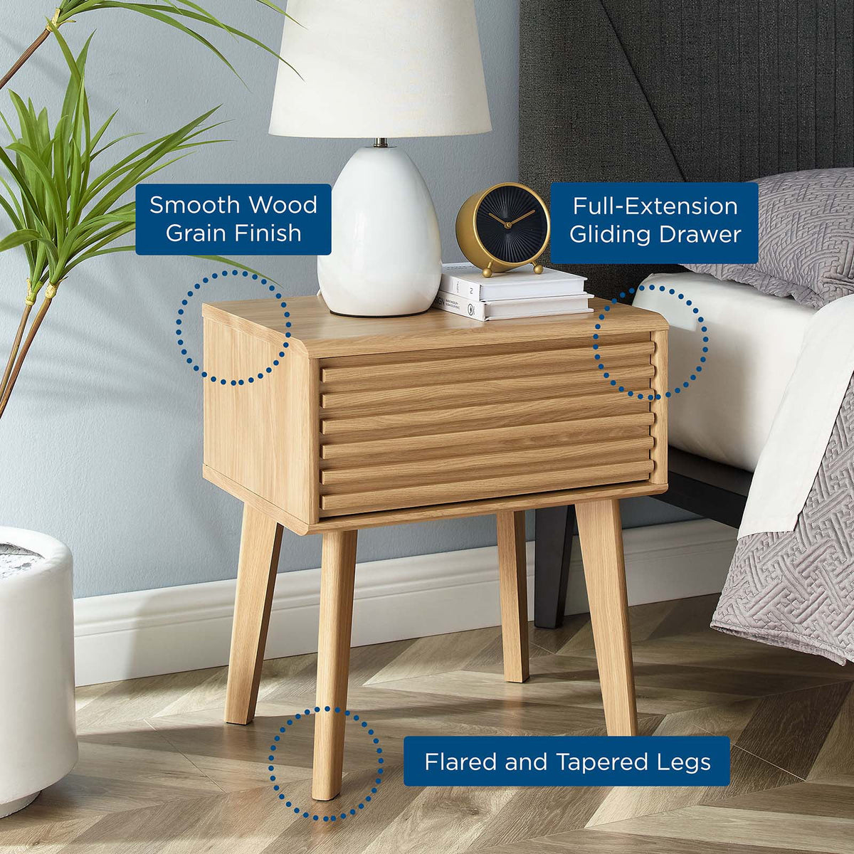 Oak End Table N523