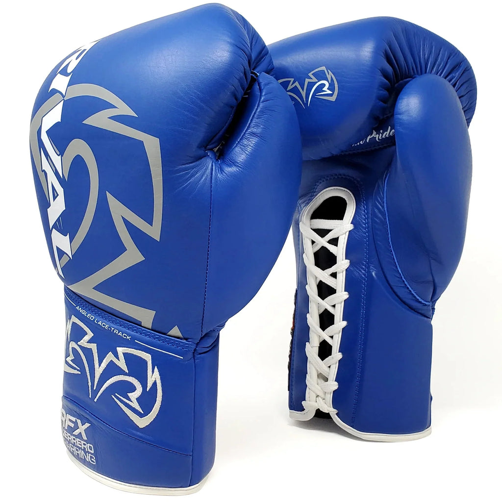 Red 12 oz Lace-Up Sparring Gloves Q4738