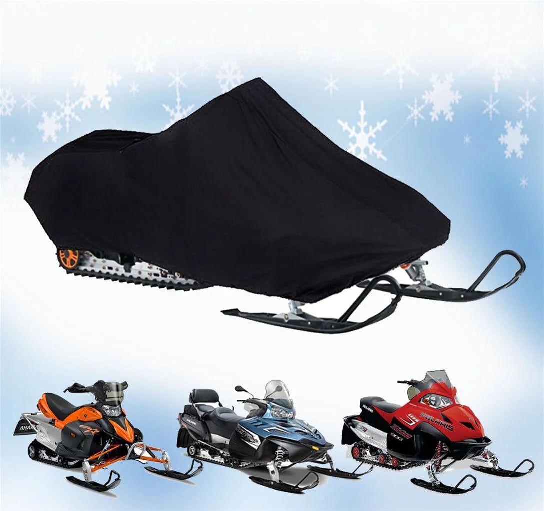 200 Denier All Black Snowmobile Cover W167