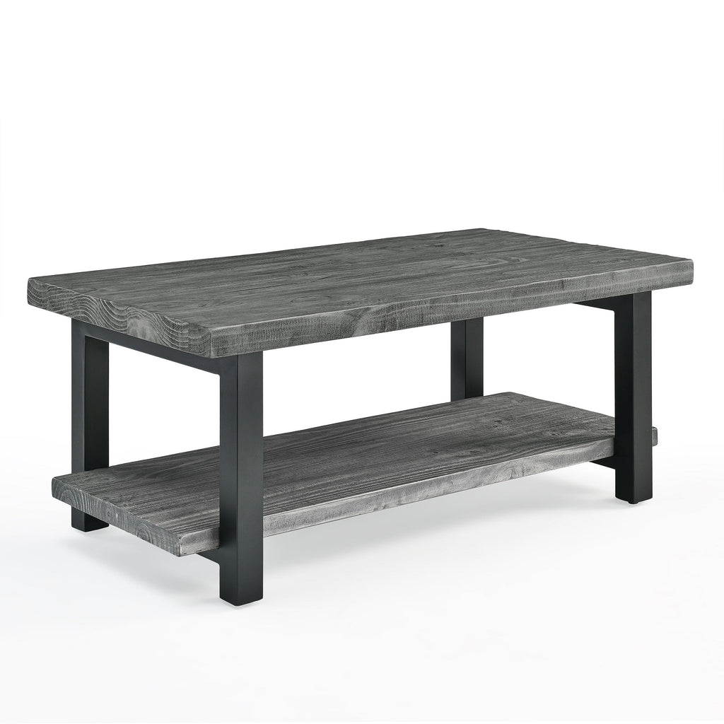 42" Metal and Reclaimed Wood Coffee Table A607