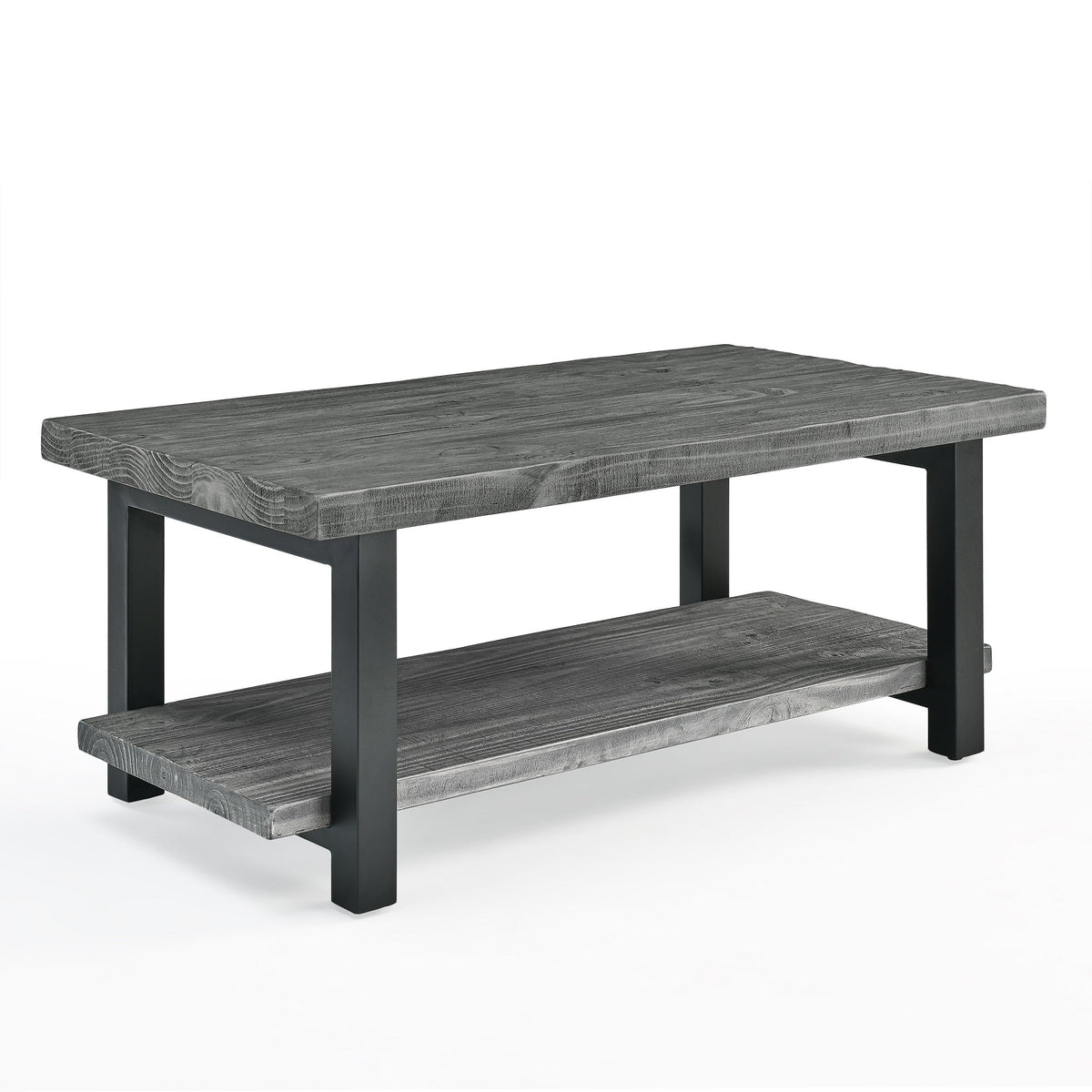 42" Metal and Reclaimed Wood Coffee Table A607