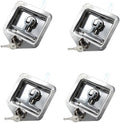 4Pcs T-Handle Lock 304 Stainless Steel Trailer Door Latch with Gasket O80192