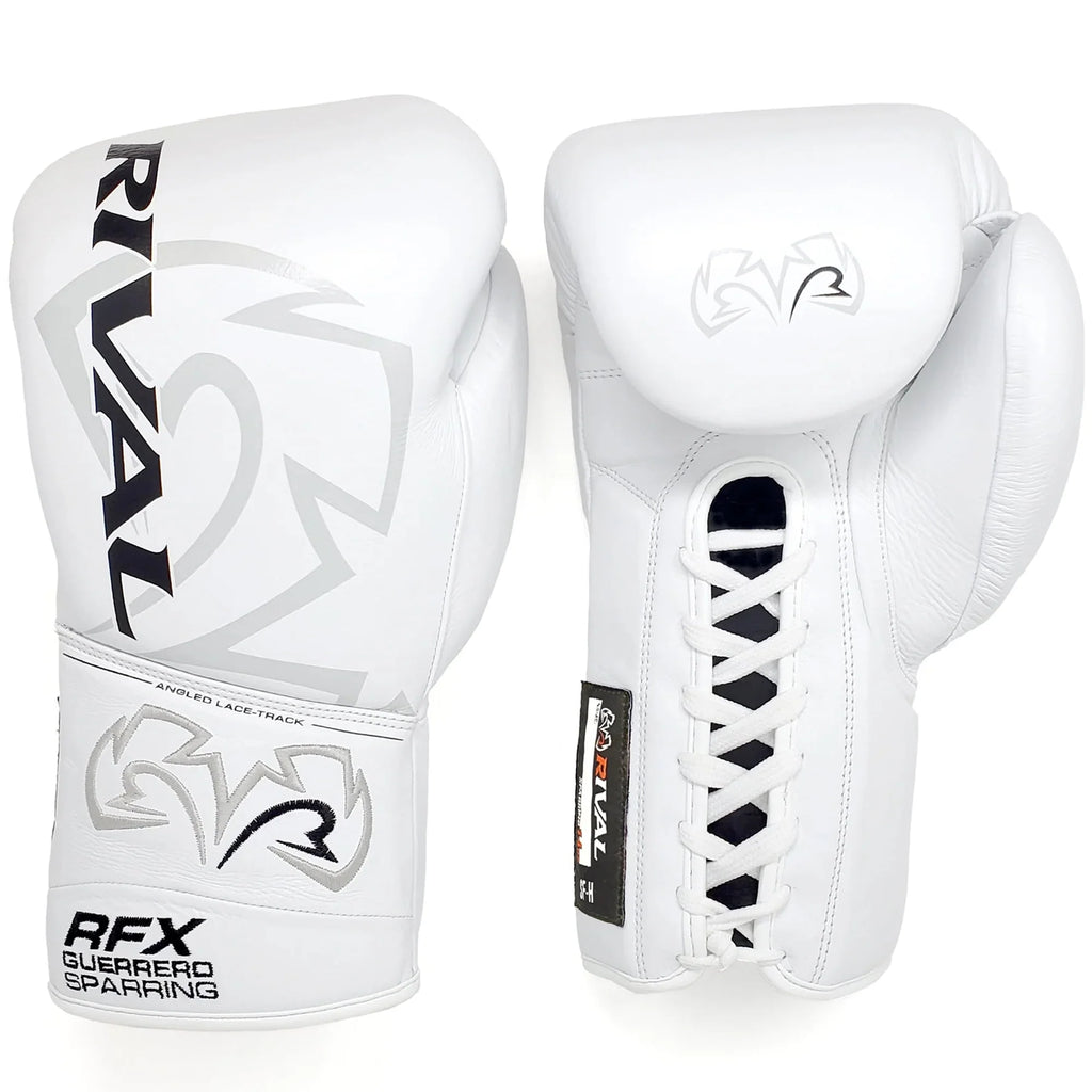 Red 12 oz Lace-Up Sparring Gloves Q4738