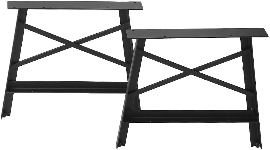 Black Metal Table Legs 2 PCS U90707
