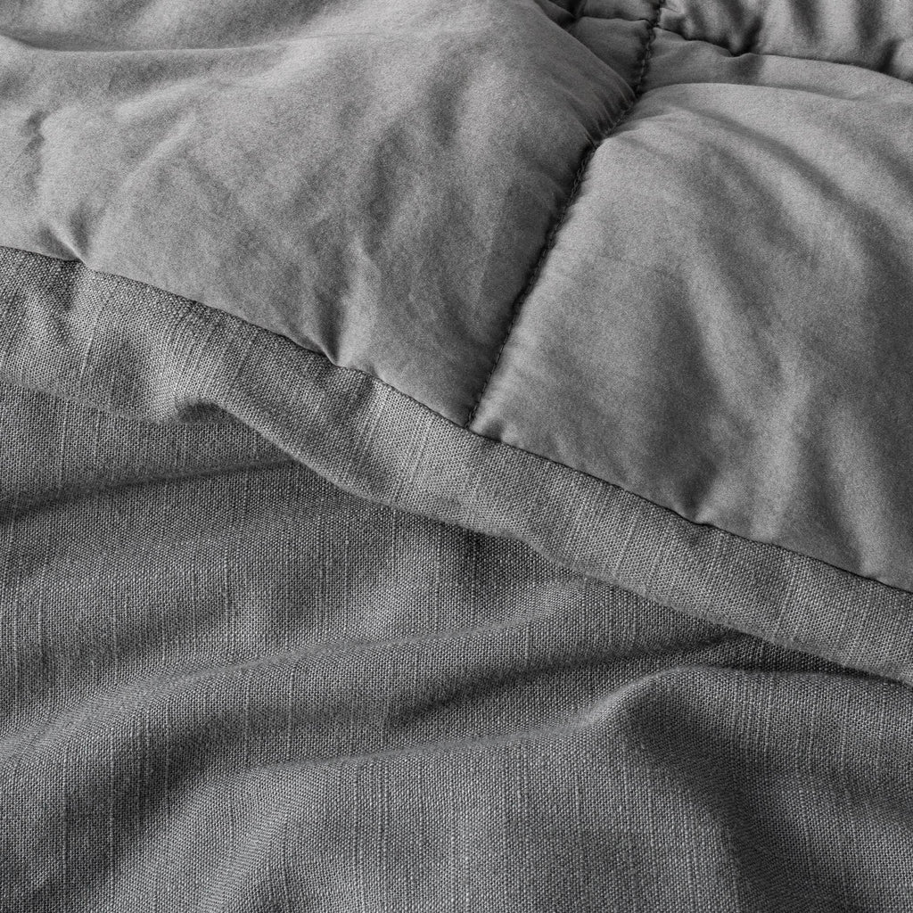 Full/Queen Linen Blend Comforter and Sham Set I76419