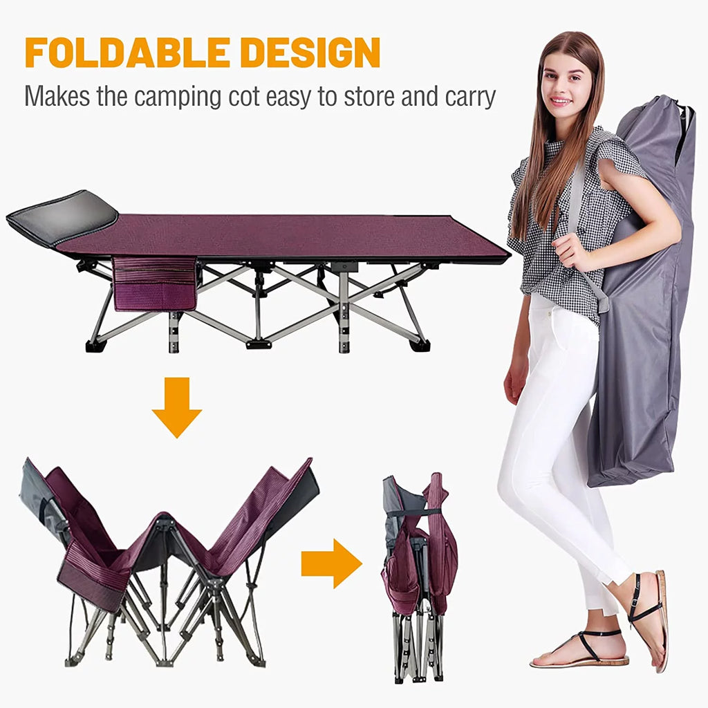 Folding Bed with Mattress and Carrying Bag T7664