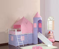 Pink and Purple Twin Tent Loft Bed Z52217