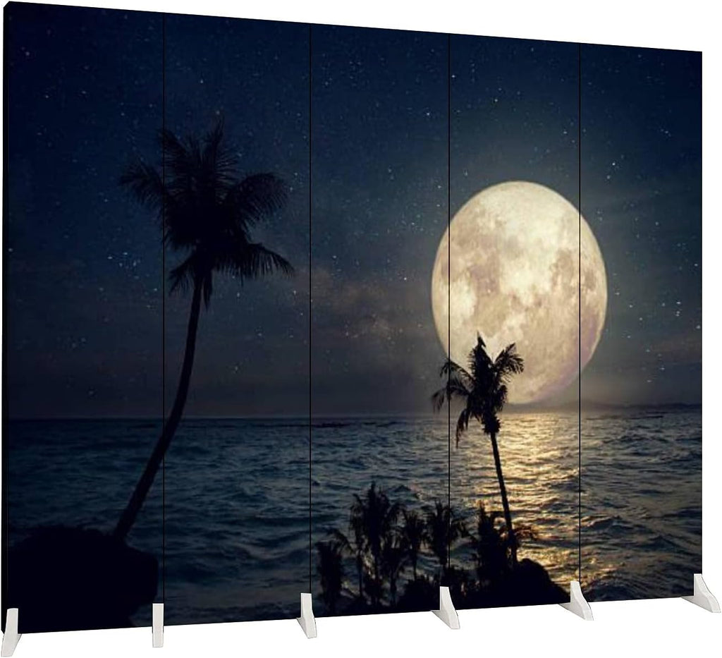 6 Panels Folding Canvas Screen Divider N7753