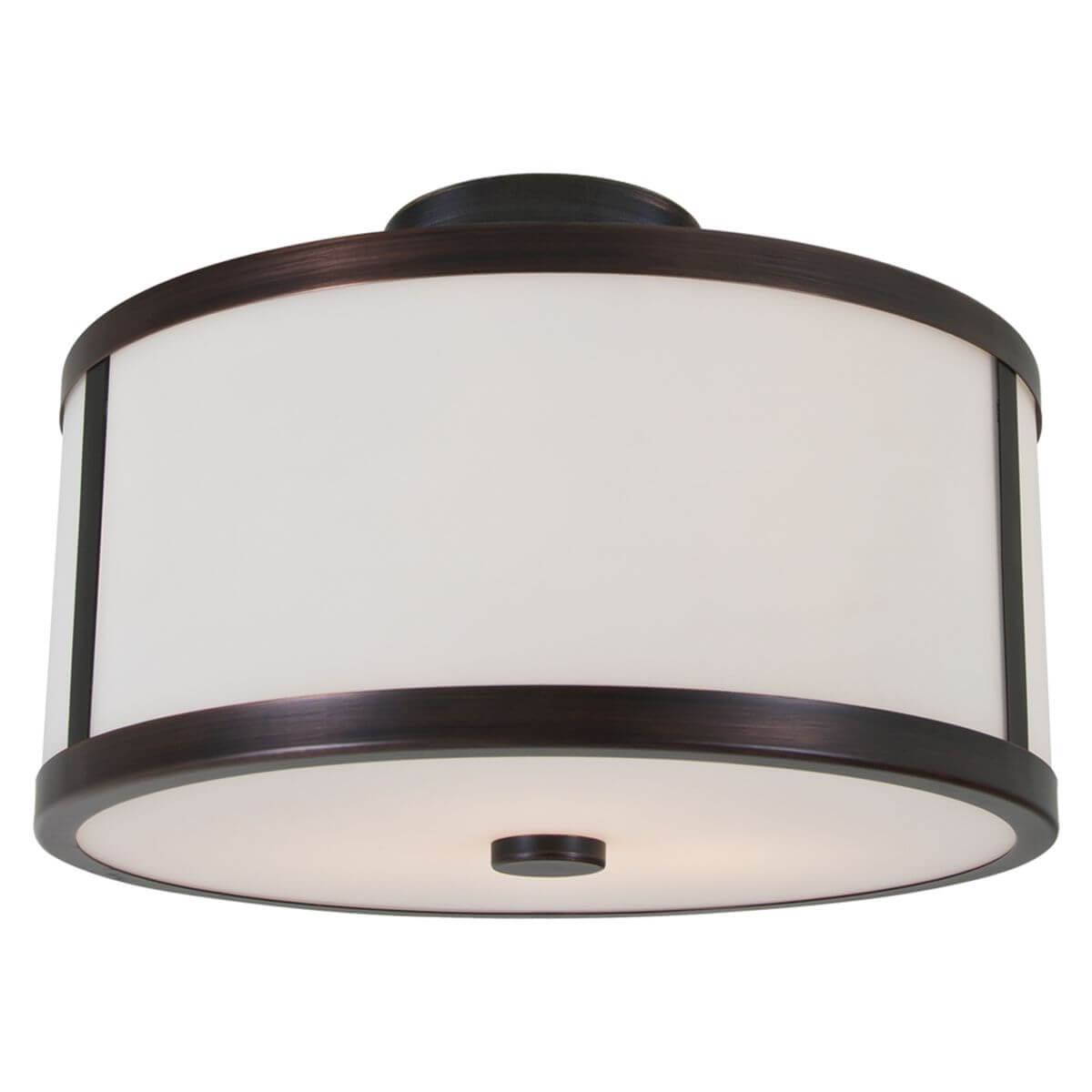 Oil Rubbed Bronze 2 Light Semi Flush Mount N982