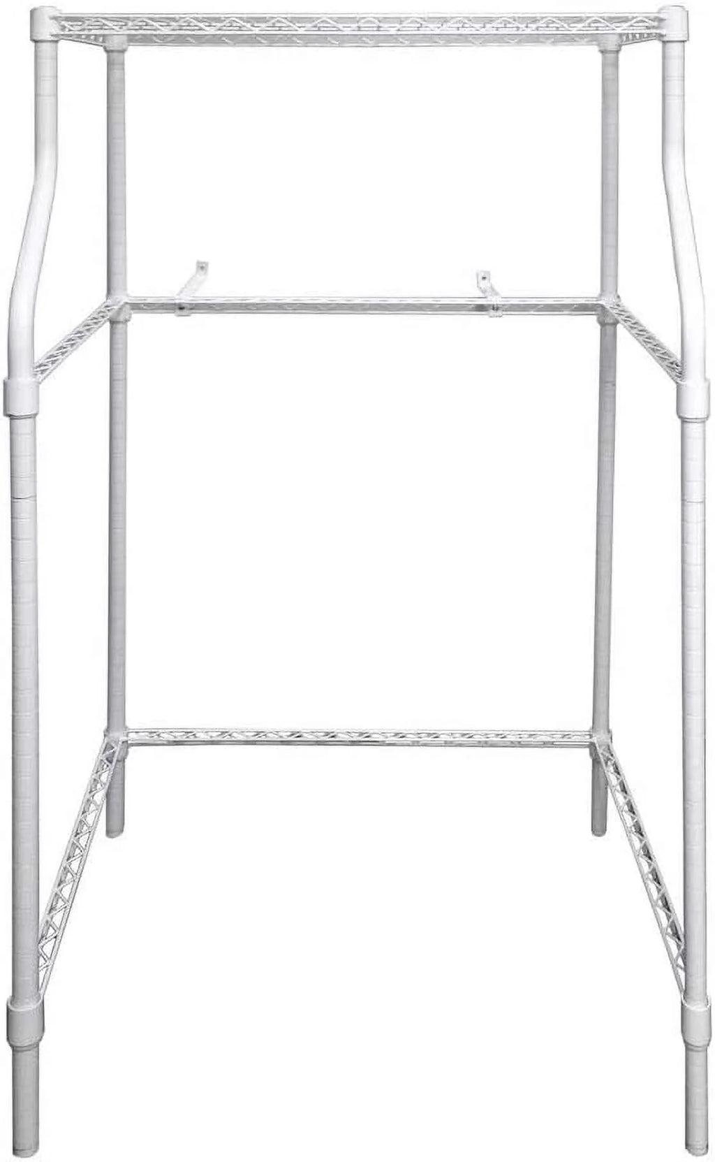 Laundry Sand, Space-Saving Washer-And-Dryer Rack, 23.6" D X 29.5" W X 53.1" H, White W747416