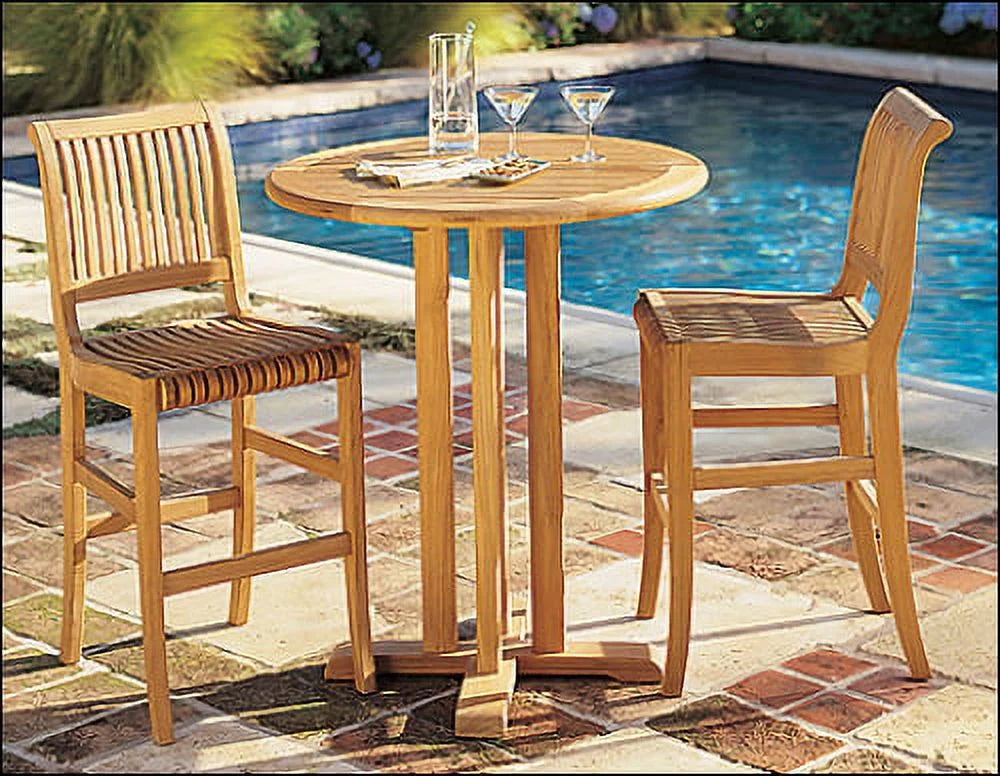 Grade-A Teak Wood 3 Piece Bar Set W931