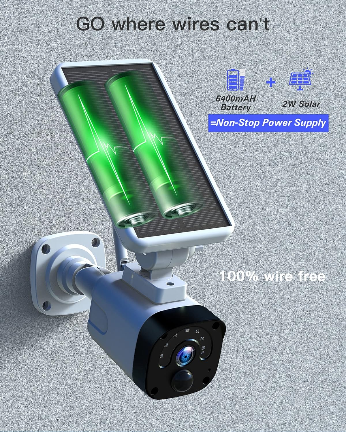 Wireless WiFi Security Camera System with 2 1080P Cameras and Base Station N366