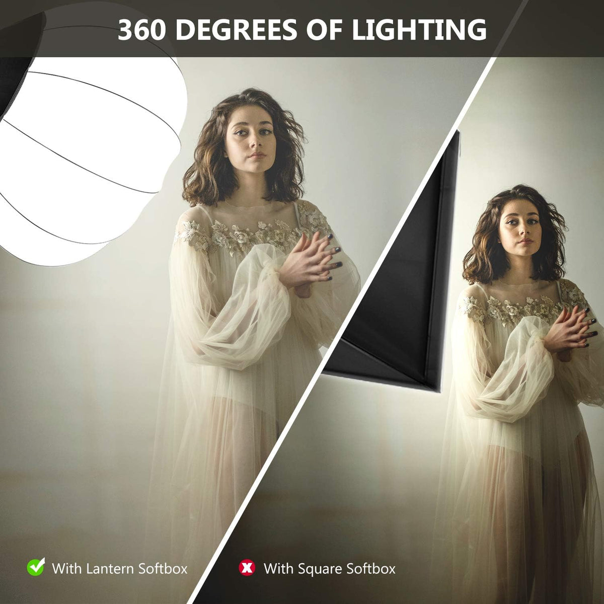 Globe Lantern Softbox Diffuser 32''/80cm Bowens Mount, Pack of 2 W29190