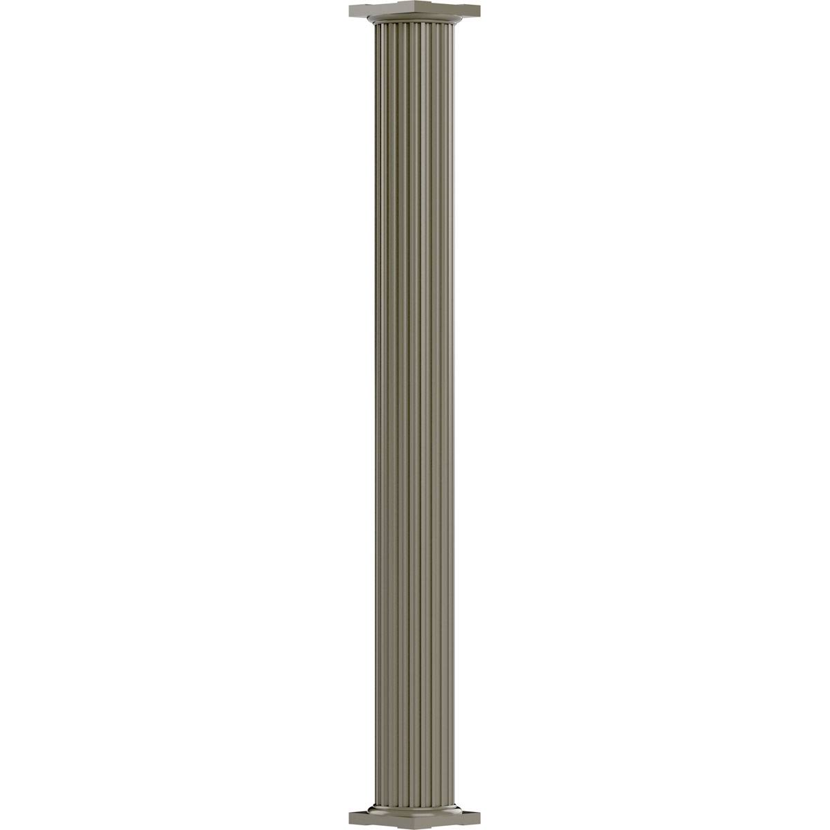 6x22 x 10 Aluminum Column, Round Shaft, 2 Halves Included E394881