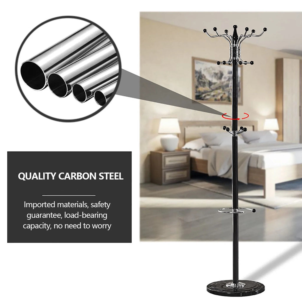 Marble Base Coat Rack with 16 Hooks Y44185