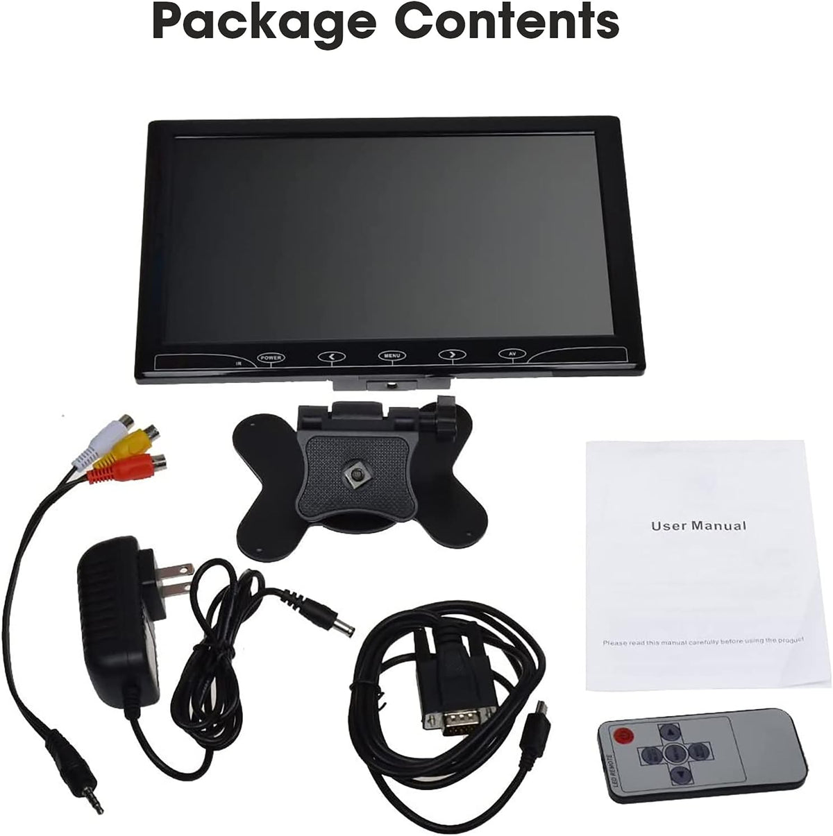 10.1 Inch Security CCTV Monitor with Remote Control Pack of 2 R8058