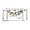 Pewter Rectangle Flush Mount Light Fixture C93928