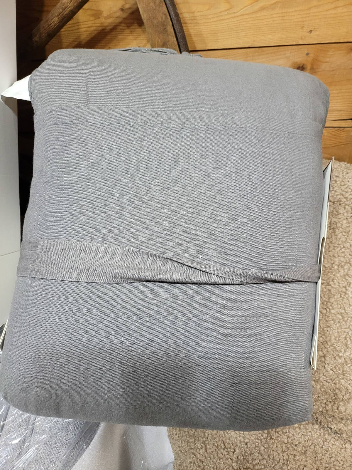 Full/Queen Linen Blend Comforter and Sham Set I76419