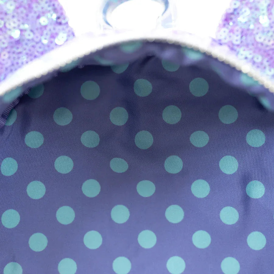 Purple Sequin Mini Backpack D254
