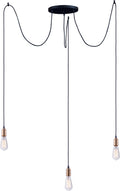 Black Antique Brass 3-Light Pendant J701148