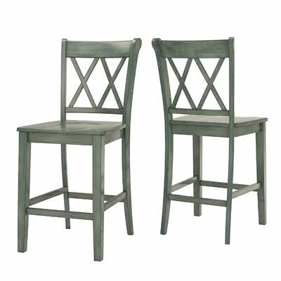 Antique Sage Solid Wood Counter Stool C229