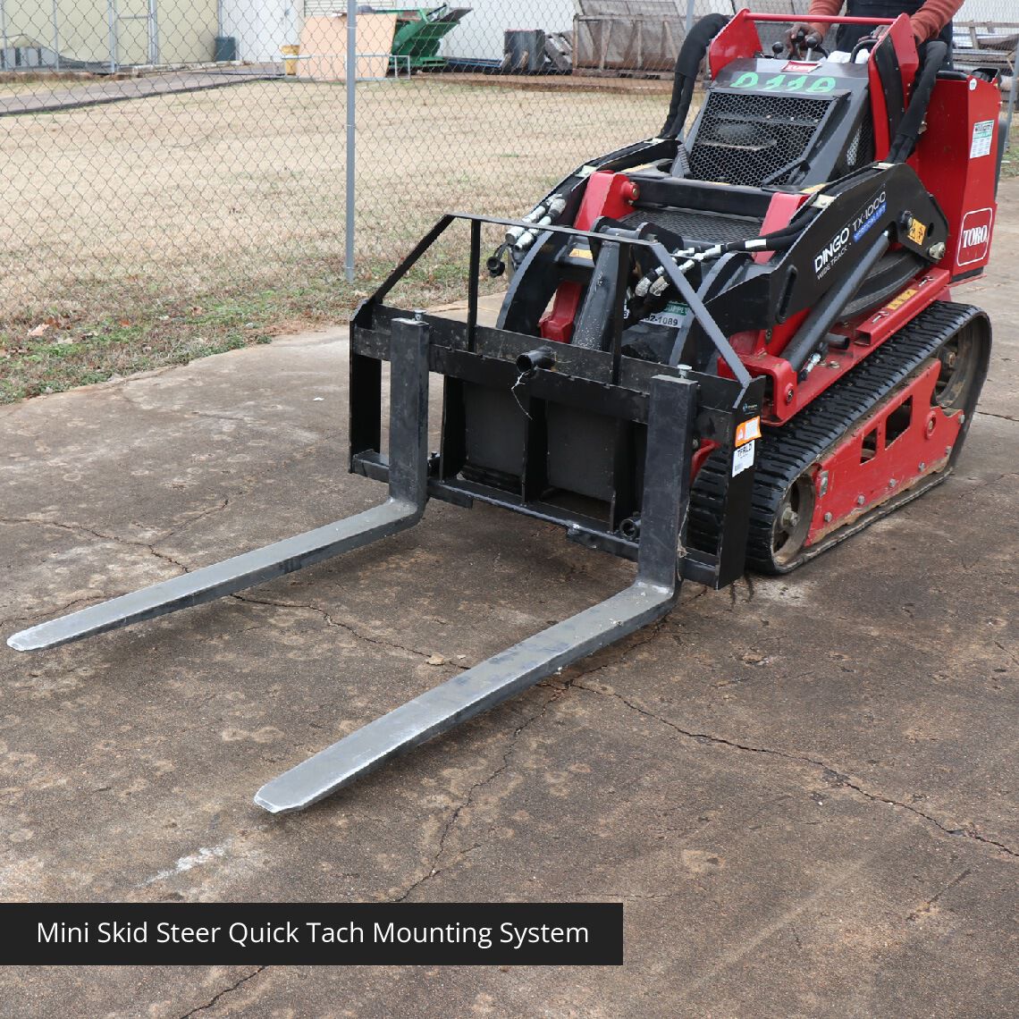 Mini Skid Steer Pallet Fork Attachment, 48" Fork Blades, 4,000 LB D834040