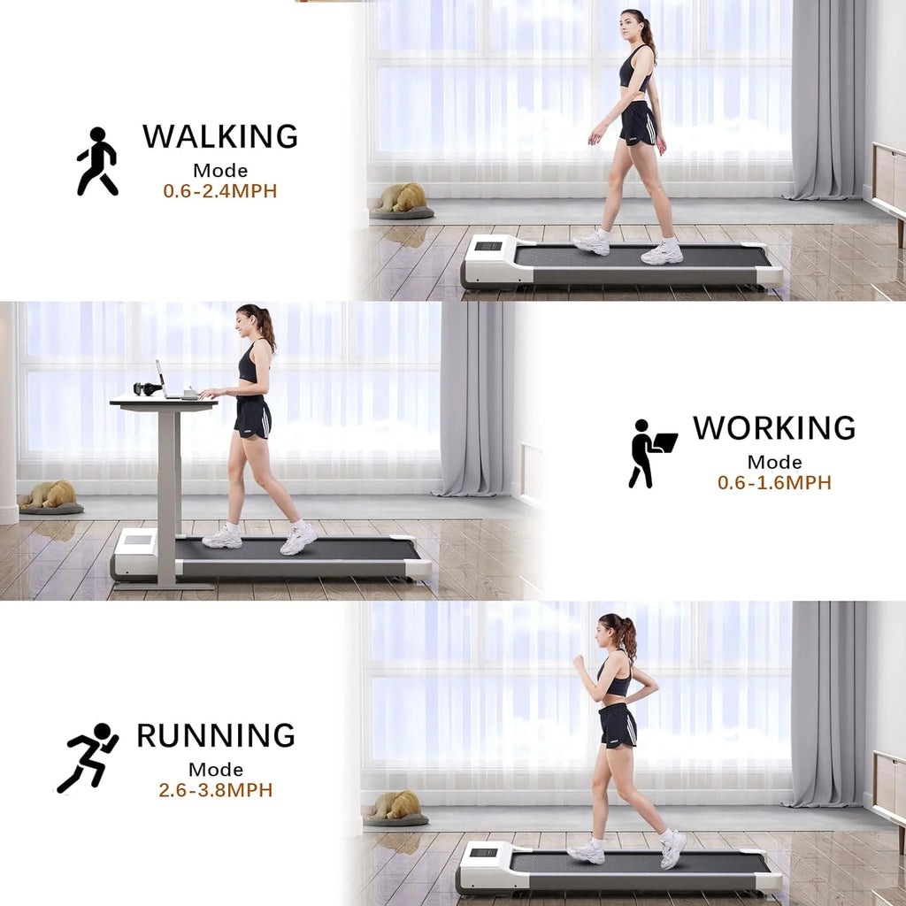 300lb 2.5HP Under Desk Treadmill with LED Display K330