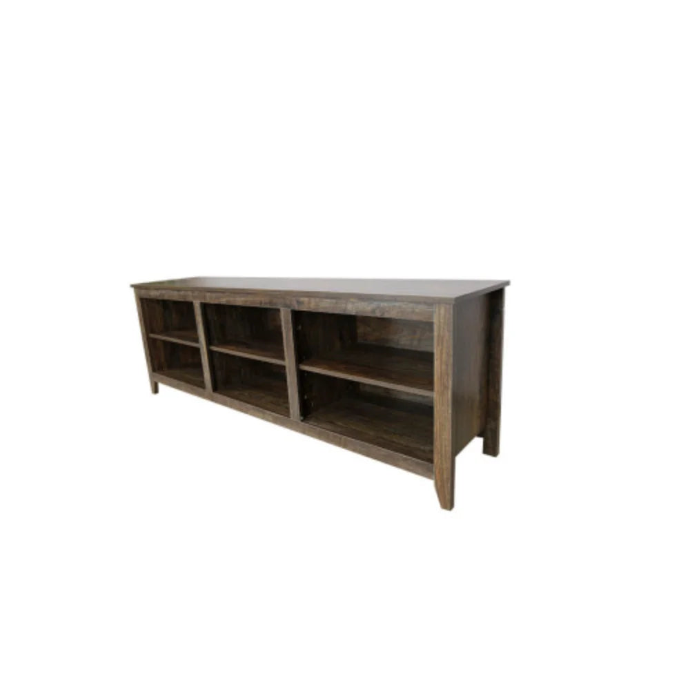 Brown 70 Inch TV Media Console with 3 Storage Cabinets O506280