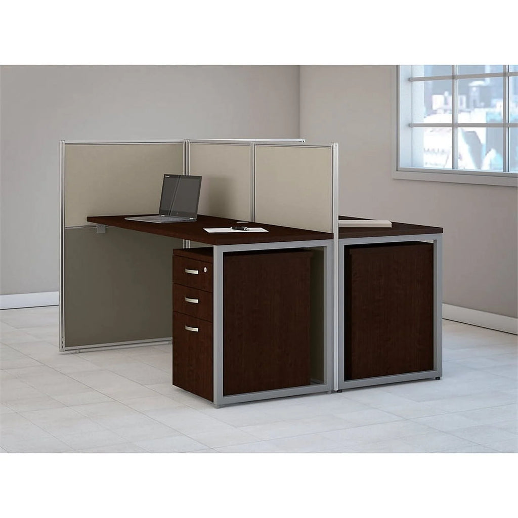 Cherry Two Person Straight Desk Office Suite B681829