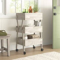 White Wash Bar Cart M22182