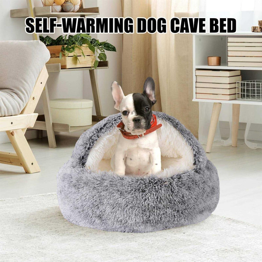 Hooded Round Dog Bed & Cat Cave G423