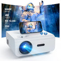 5G WiFi Bluetooth 1080P Projector with 100 Projector Screen O205059