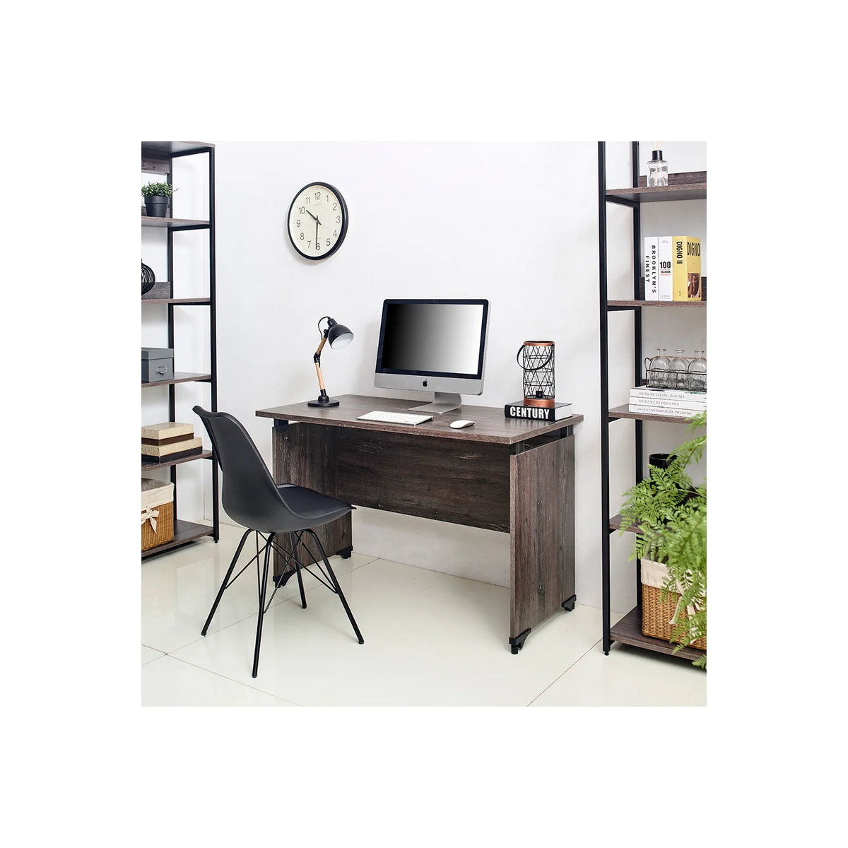 Rustic Gray Composite Wood Writing Desk P8336