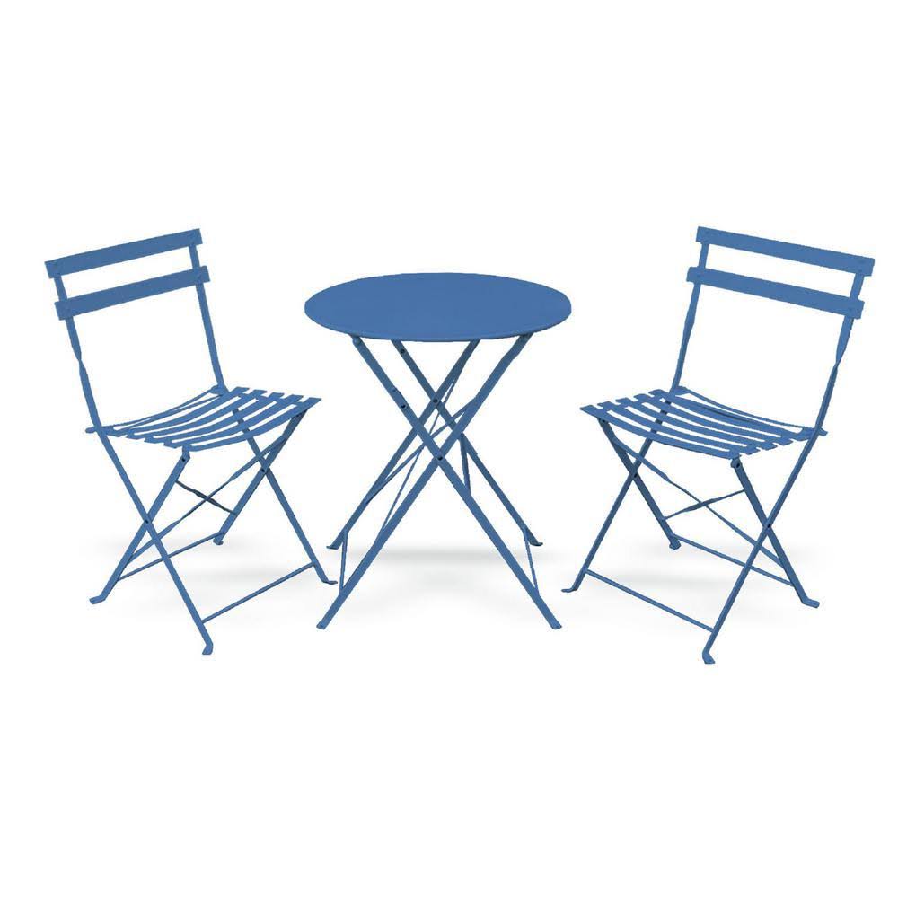 3 Piece Foldable Steel Bistro Set B398