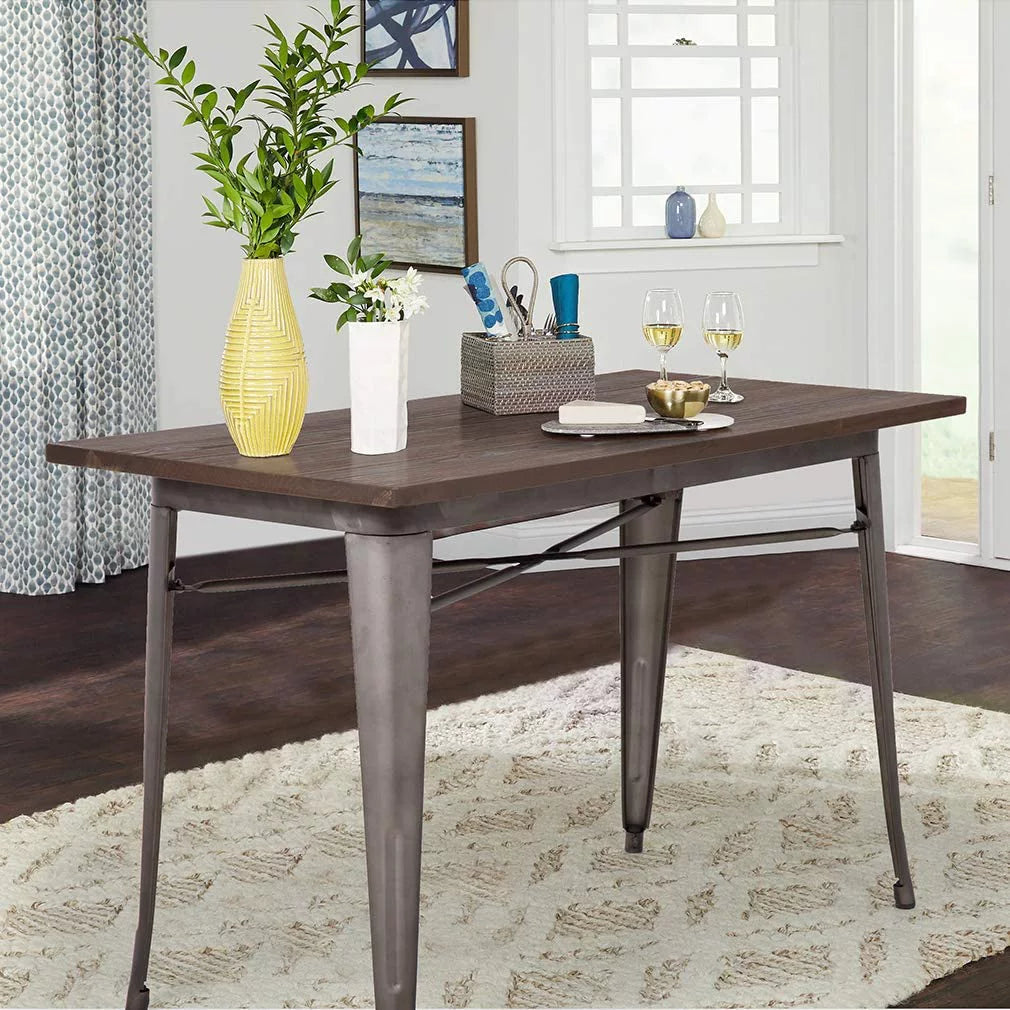Metal Dining Table 24 x 48 Inches P460194