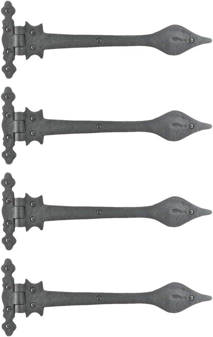 Black Wrought Iron Door Hinge 11.25 Long Pack of 4 K4895