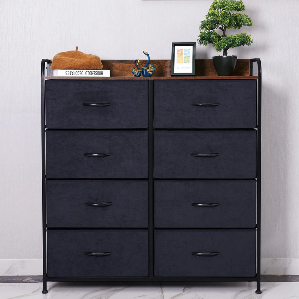 8 Drawer Dresser with Rustic Finish N1682