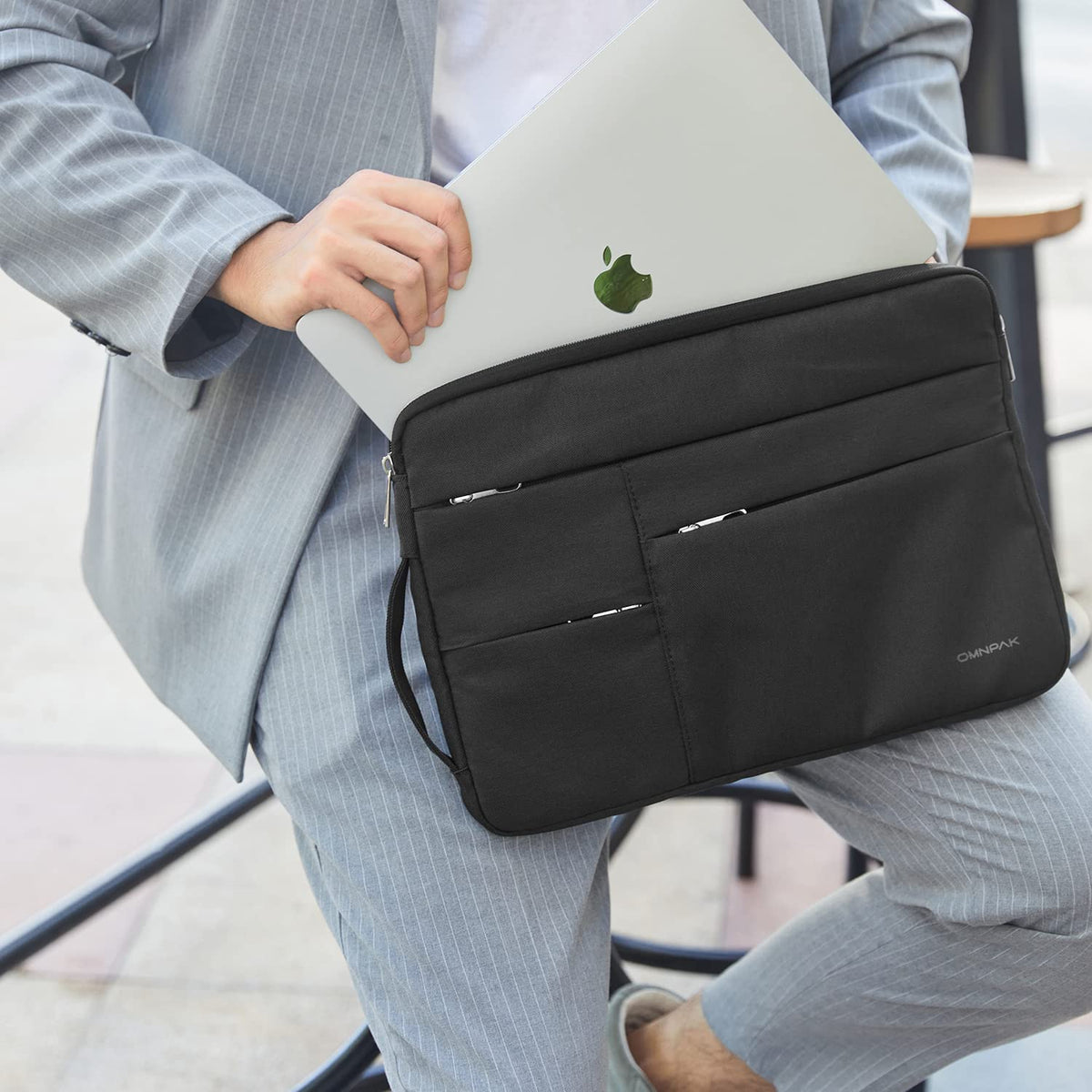 Waterproof Laptop Sleeve Case with Side Handle Strap Z566627