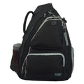 Black Polyester Sling Backpack W424