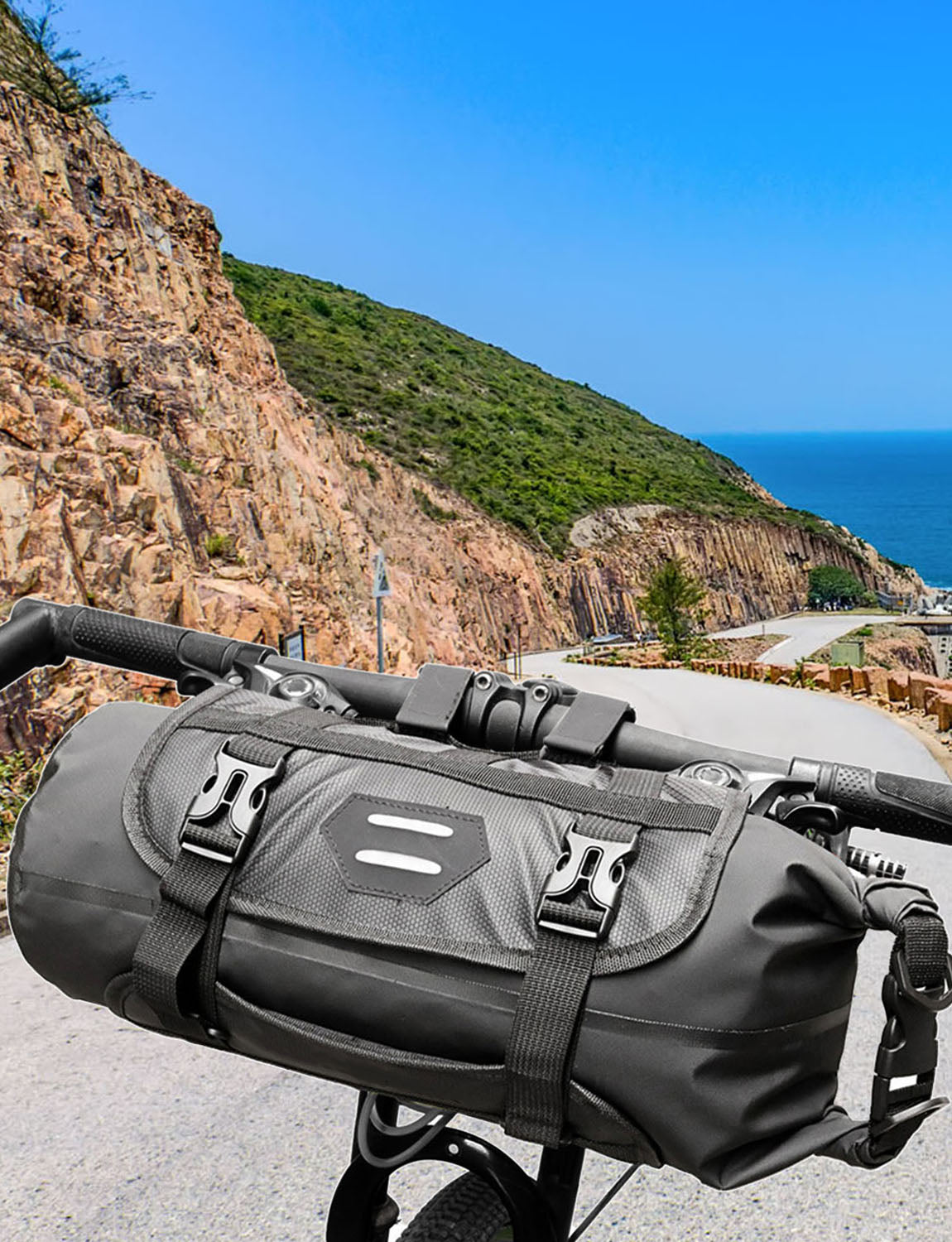 Waterproof Bike Handlebar Bag with Detachable Dry Pack (3-7L) N8501
