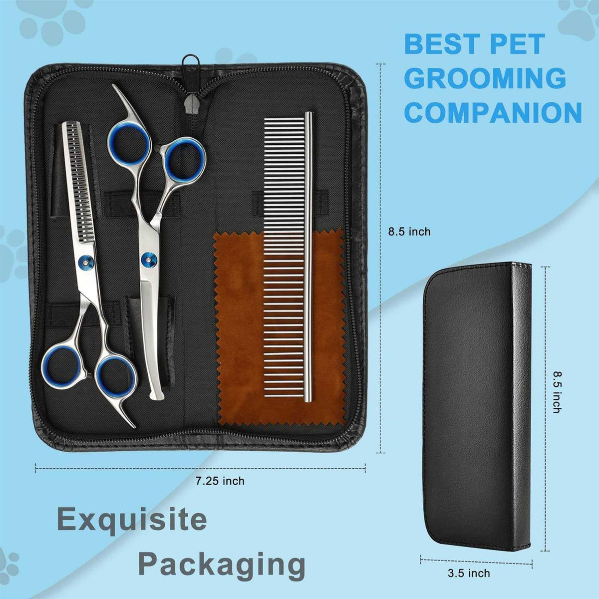 6 in 1 Dog Grooming Scissors Stainless Steel X6921