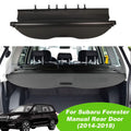 Retractable Cargo Cover for Subaru Forester SUV, Black Rear Trunk Privacy Shade B224