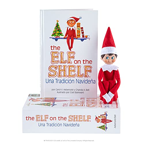 Spanish Language Book & Blue-Eyed Boy Scout Elf T436