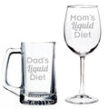 Beer Mug and Wine Glass Set J3069
