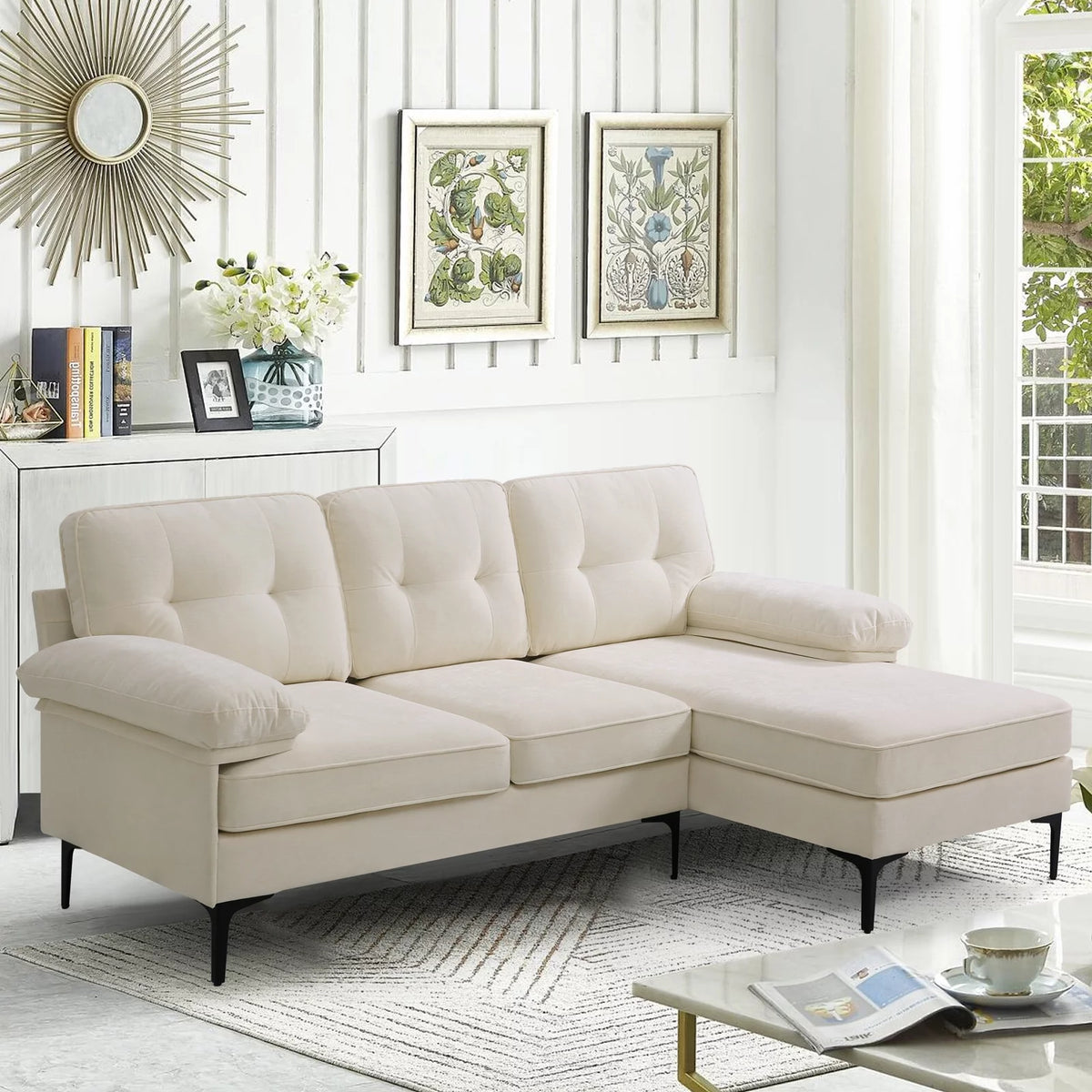 3-Piece Modular Sectional L-Shaped Sofa G6178