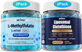 L-MethylFolate 15mg & Methyl B12 Gummies + 1100mg Liposomal Glutathione Gummies L51474