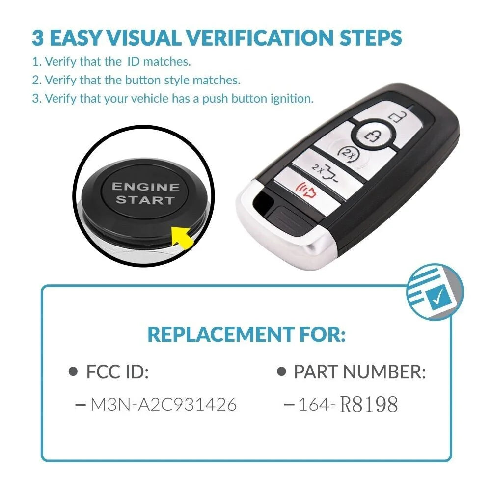 Keyless Remote Smart Key Fob D430