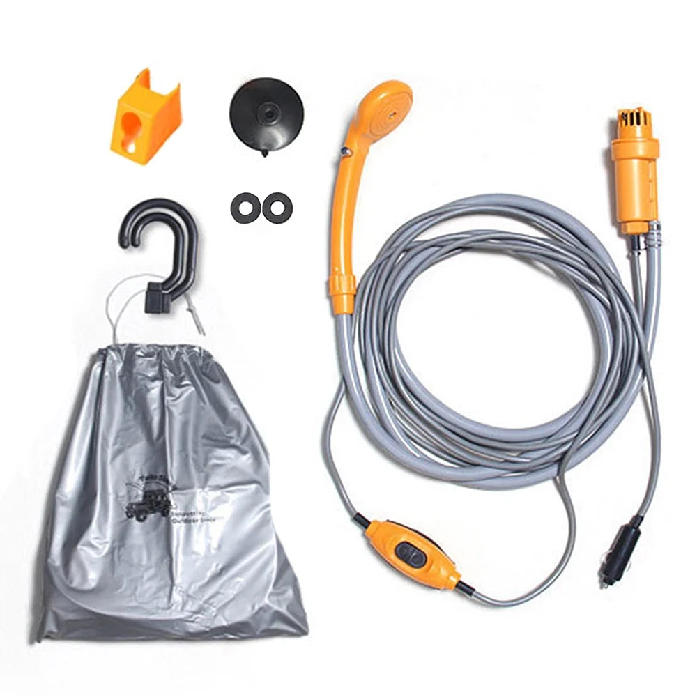 Folding Bucket Electric Camping Shower Kit Z812