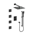 Matte Black Thermostatic Shower System S595